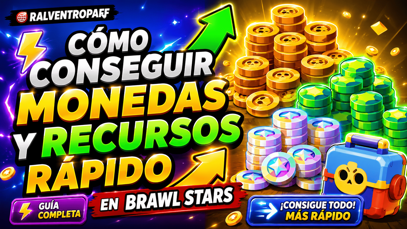 Cómo conseguir monedas y recursos rápido en Brawl Stars