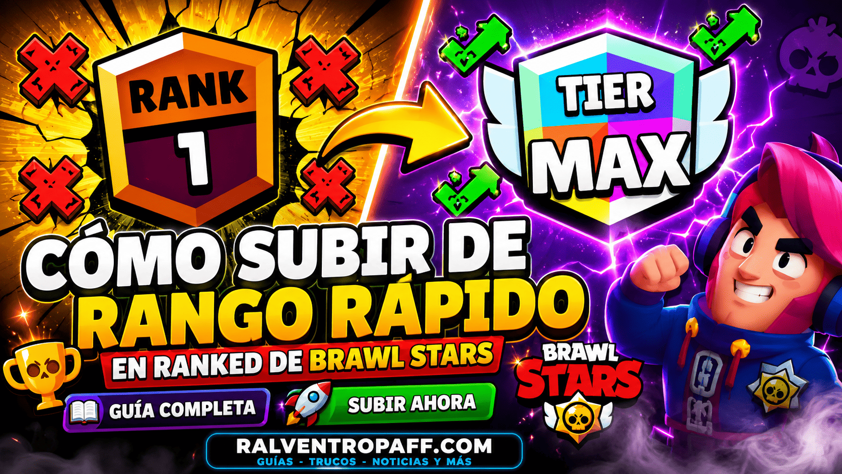 Cómo subir de rango rápido en Ranked de Brawl Stars